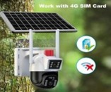 Solar 4G Sim Enabled Double Camera