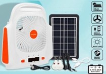 Solar Home Lighting System with Fan