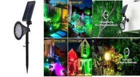 LED Solar Garden Spike & Wall Light RGB