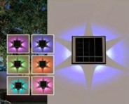 Solar Wall Light Star RGB