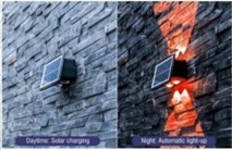 LEO Solar Wall Light 2+2 RGB