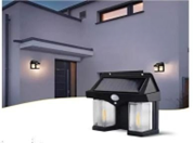 Solar Double Filament Wall Light