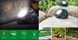 LED SOLAR GARDEN LIGHT SPOT LIGHT ROCK Shape IP65